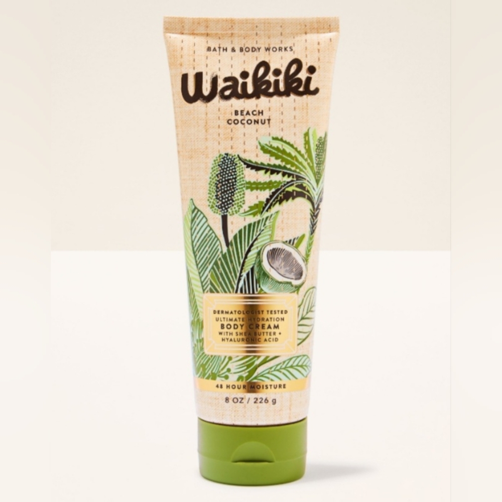 Bath & Body Works Waikiki Beach Coconut Body Cream New